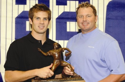 Aaron Crow with Roger Clemens