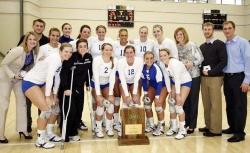 The Billikens celebrate their A-10 title