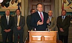 House Minority Leader Paul LeVota and House Democrats unveil government accountability package