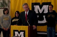 Governor Jay Nixon at University of Missouri-Columbia