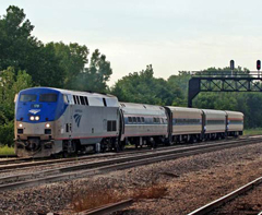 Amtrak rail service from St. Louis to Kansas City