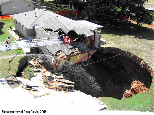 Massive sinkhole in Nixa