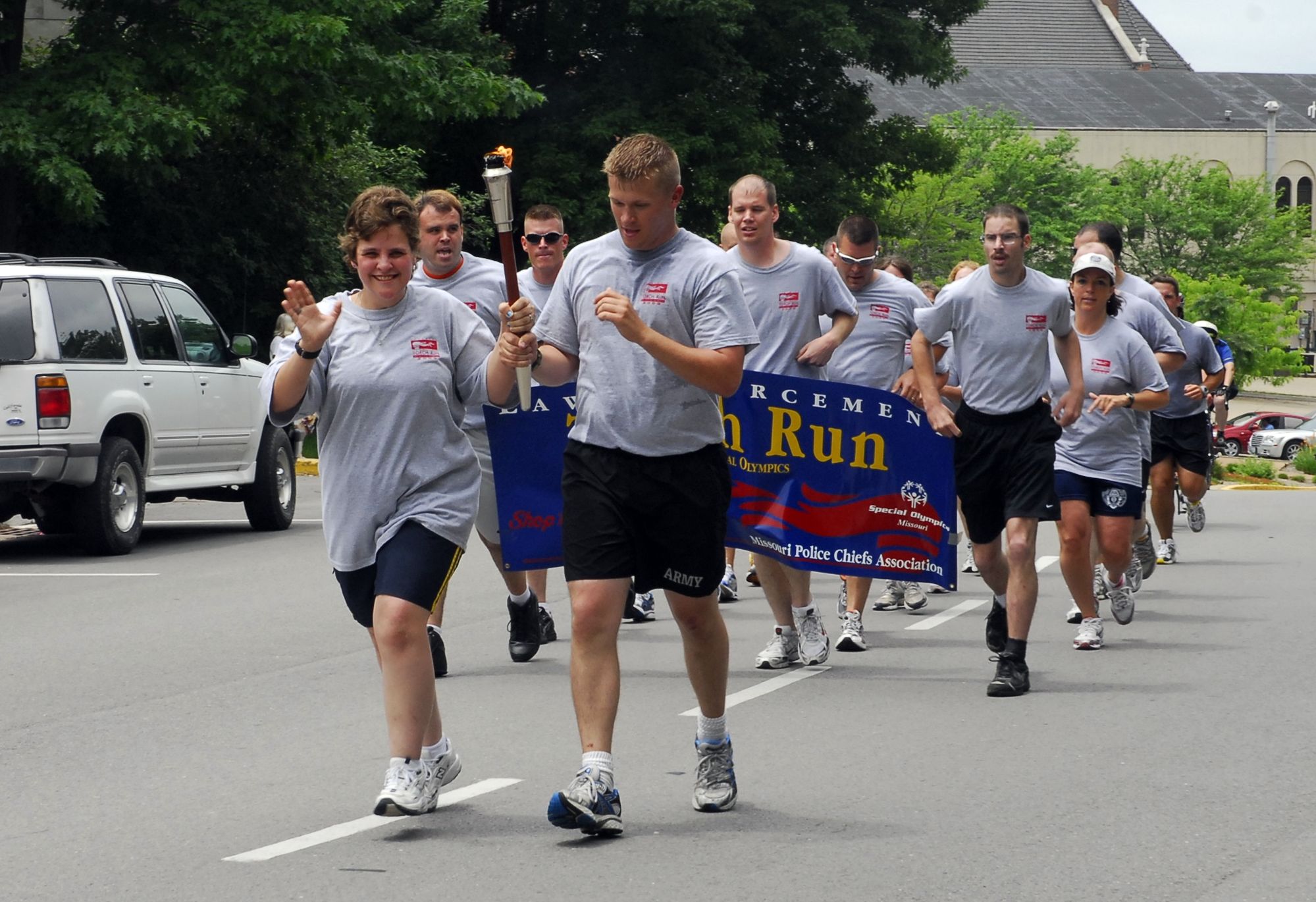 Special Olympics torch run