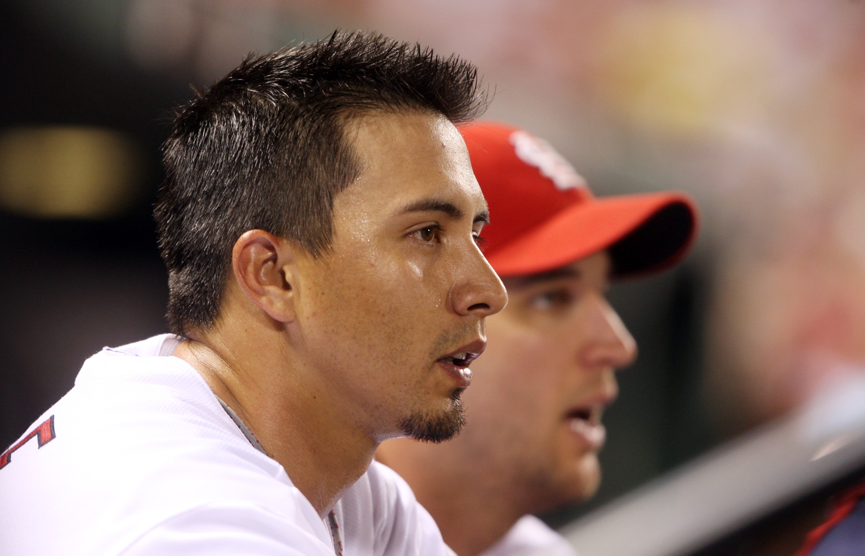 Kyle Lohse looks on from the dugout.  Bill Greenblatt, UPI