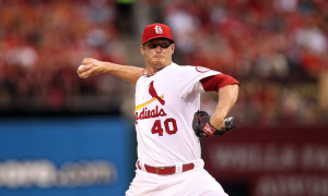 St. Louis Cardinals starting pitcher Shelby Miller delivers a pitch to the Philadelphia Phillies in the second inning at Busch Stadium in St. Louis on July 23, 2013.   UPI/Bill Greenblatt