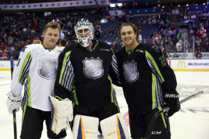 Blues All-Stars--Vladimir Tarasenko, Brian Elliott and Kevin Shattenkirk (photo/Blues.NHL.com)