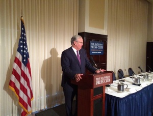 Governor Jay Nixon speaks at the "public launch" of the U.S. Agriculture Coalition for Cuba, at the National Press Club in Washington D.C.  (courtesy; the office of Governor Nixon)