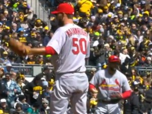 Adam Wainwright didn't throw much in spring training.  Wainwright looked rusty but the plan is save him for September and October