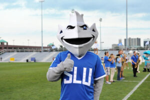 Here's the new Billiken (photo/SLU Athletics)