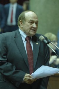 State Rep. Bill Reiboldt speaks on the House Floor on September 14, 2016 (Photo courtesy of Tim Bommel, House Communications)