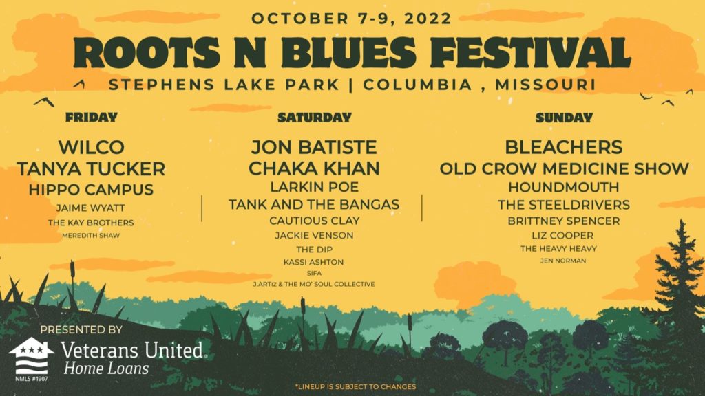 Roots N Blues a month away: Jon Batiste, Wilco, Chaka Khan, Cautious Clay, Tanya Tucker, Old Roots N Blues a month away: Jon Batiste, Wilco, Chaka Khan, Cautious Clay, Tanya Tucker, Old