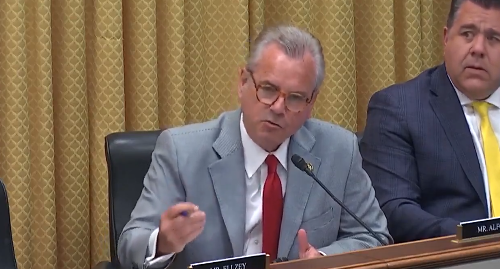 West-central Missouri Congressman Mark Alford (Photo taken during livestream of June 2025 House Committee on Small Business hearing in Washington, D.C.)
