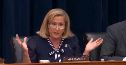Missouri Congresswoman Ann Wagner questions U.S. Treasury Secretary during May 8th, 2025, hearing. (Photo taken from livestream of U.S. House Financial Services Committee hearing in Washington, D.C.)