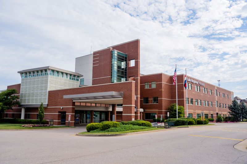 Lake Regional Hospital. Photo permission granted by Lake Regional Hospital.