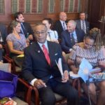 Emanuel Cleaver testifying before senate committee on congressional redistricting. Photo by Missourinet news reporter Matt Pilger.