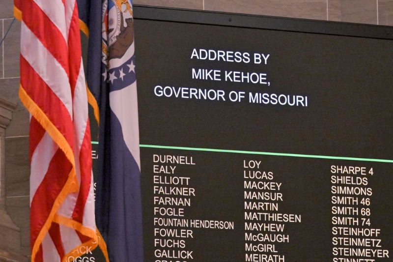 Missouri House of Representatives Sign (Photo by Tim Bommel, House Communications)