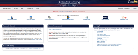Missouri Courts Warn of Scam Websites Targeting Missouri Case.net Users ...