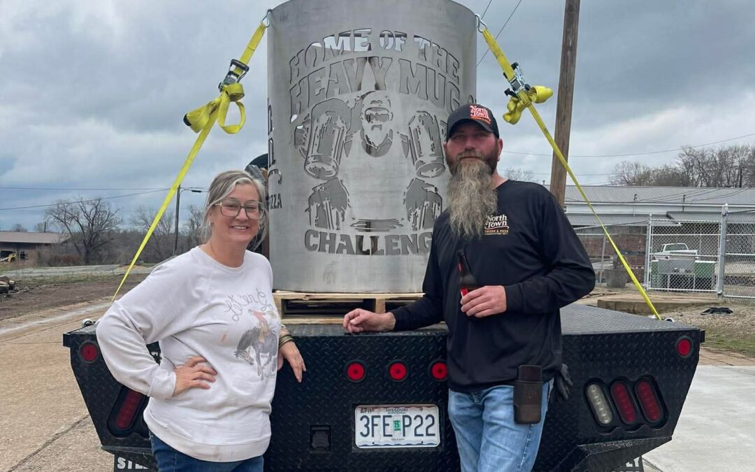 A 35-pound beer stein challenge in Fredericktown is turning regulars into viral sensations (LISTEN)