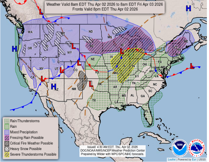 Flooding impacting parts of Missouri; severe weather possible