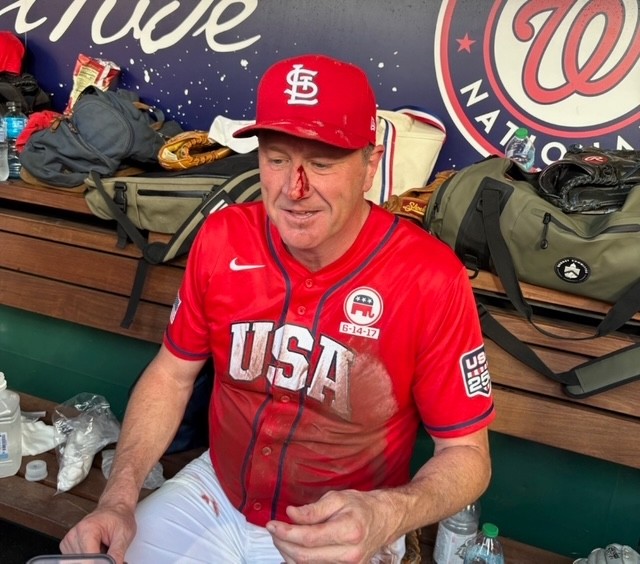 Missouri Senator Eric Schmitt’s Viral Congressional Baseball Game Catch Has Everyone Talking (LISTEN)