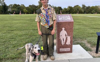 Working military dogs memorial added to Veterans park in Rolla, thanks to a 15-year-old Eagle Scout (LISTEN)